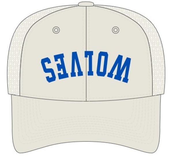 Upside Down Wolves Trucker Hat; $24.99