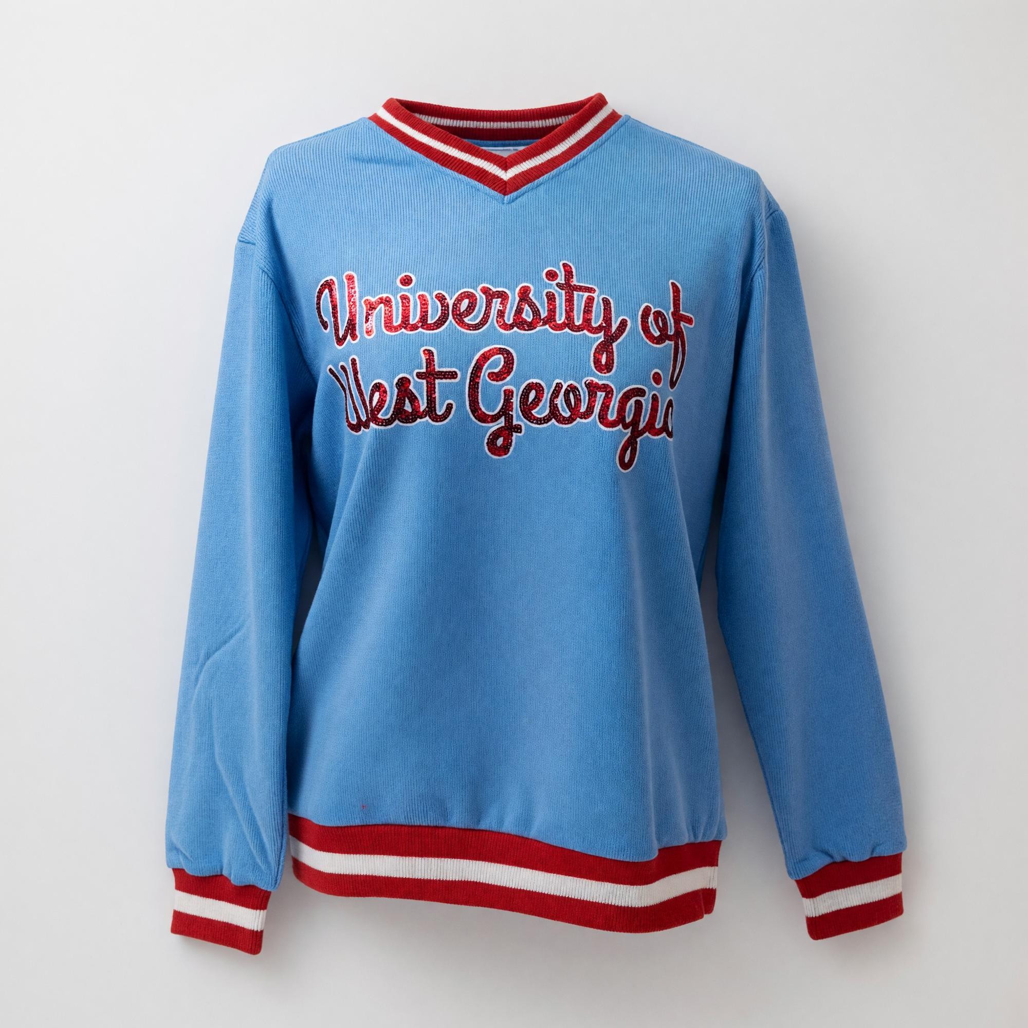 Product image 1 of 2 for BOMB VARSITY STRIPE SEQUIN PULLOVER
