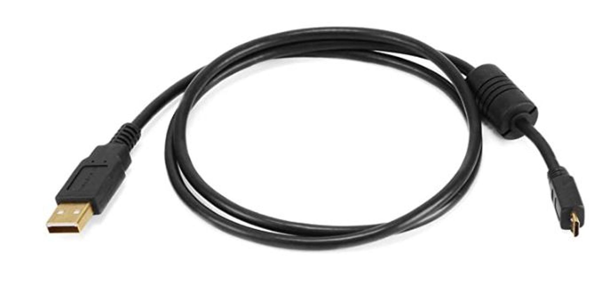 image of: Micro USB Cable w/Ferrite Core Black 3 ft