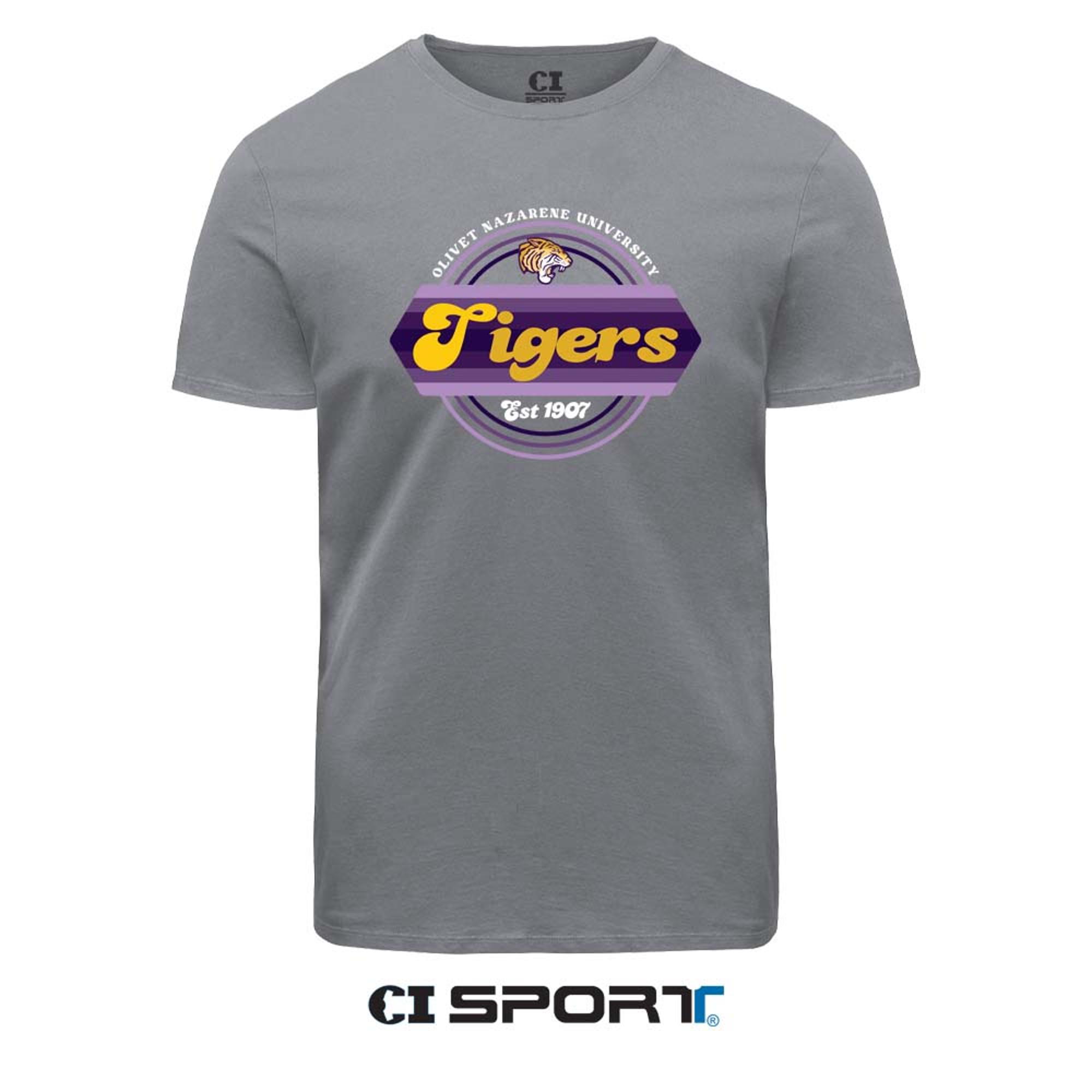 Olivet Nazarene Tigers Threadfast Ultimate Tee, Smoke