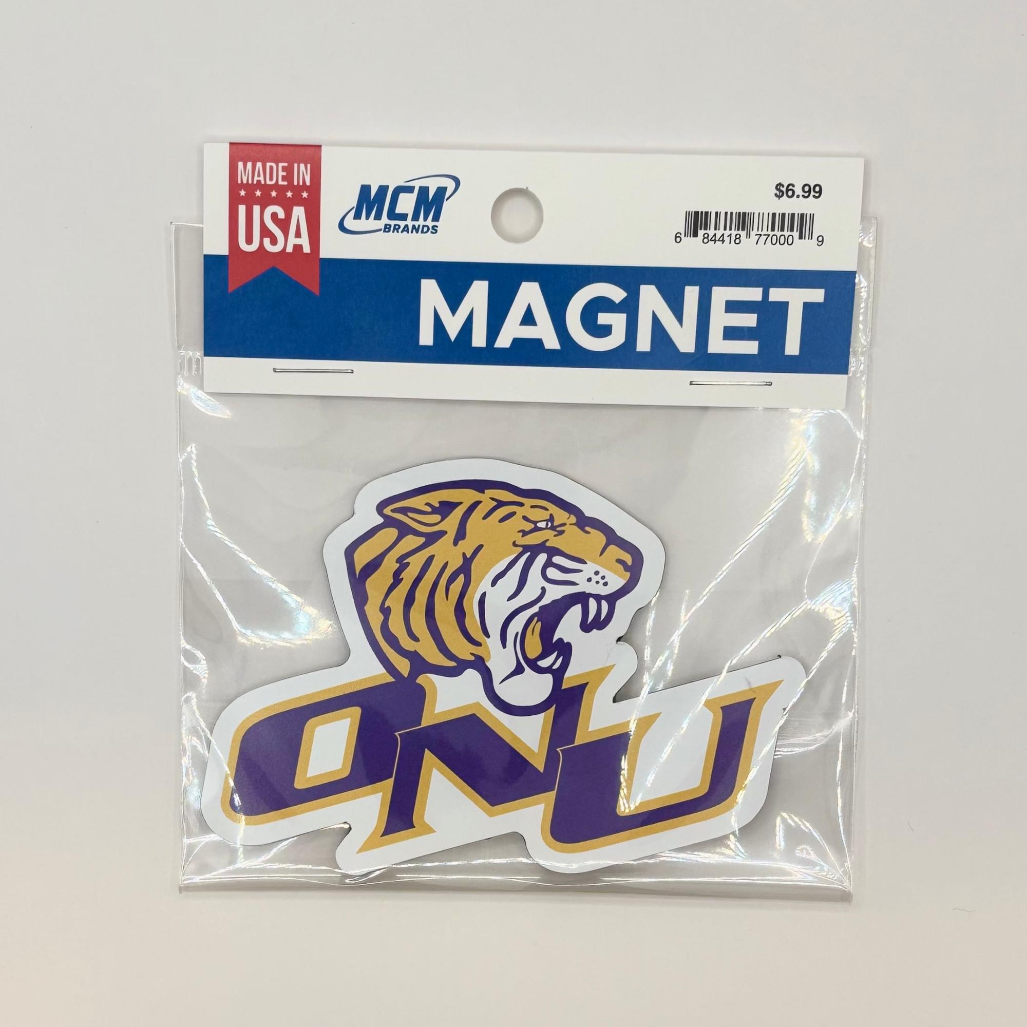 image of: Tiger Head ONU Custom Shape Magnet