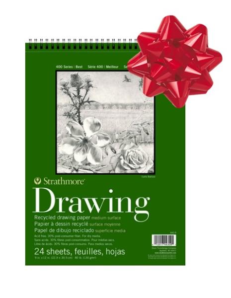 STRATHMORE 400 RECYCLED Drawing Pad - 11" X 14"; $9.99
