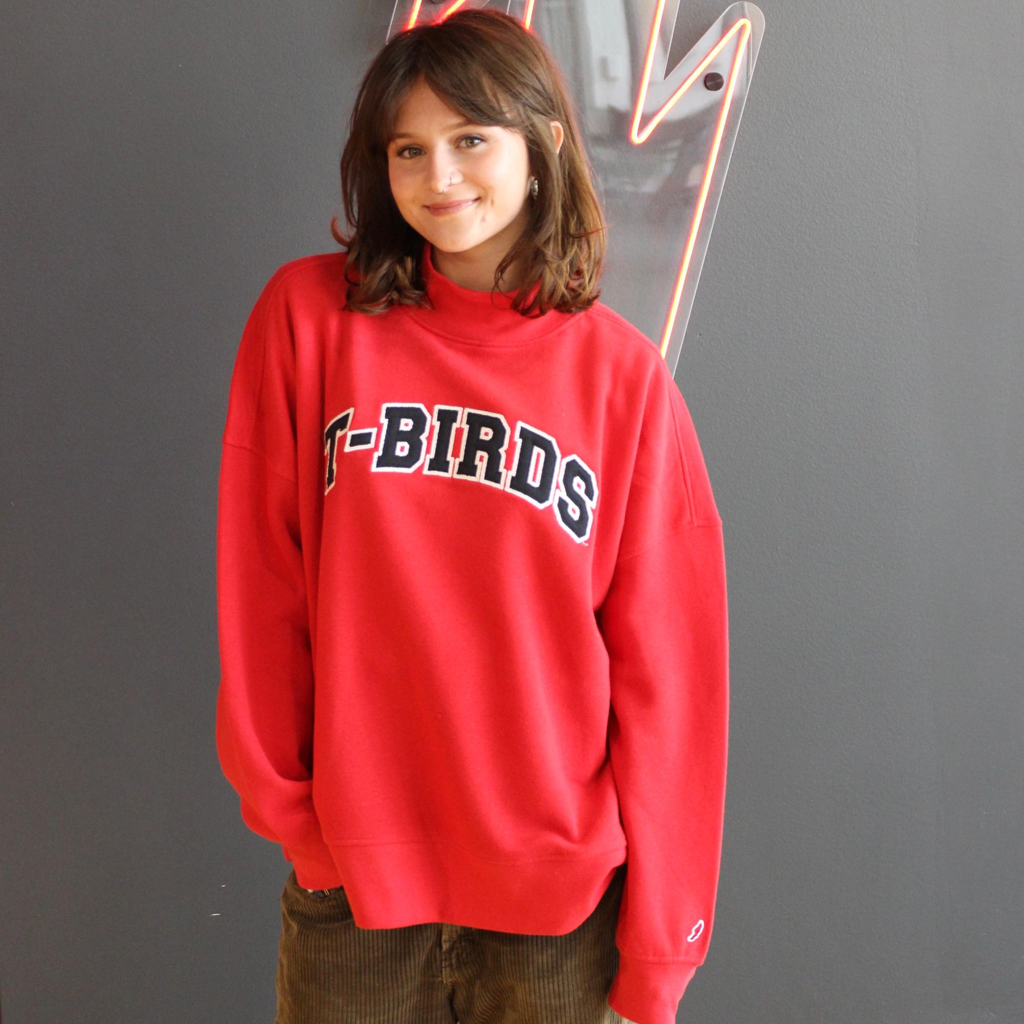 Product image 1 of 1 for Legacy Diana Mock Neck Crew – Red (SUU T-Birds)