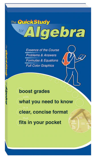 Cover image for QUICKSTUDY FOR ALGEBRA STUDY BOOK