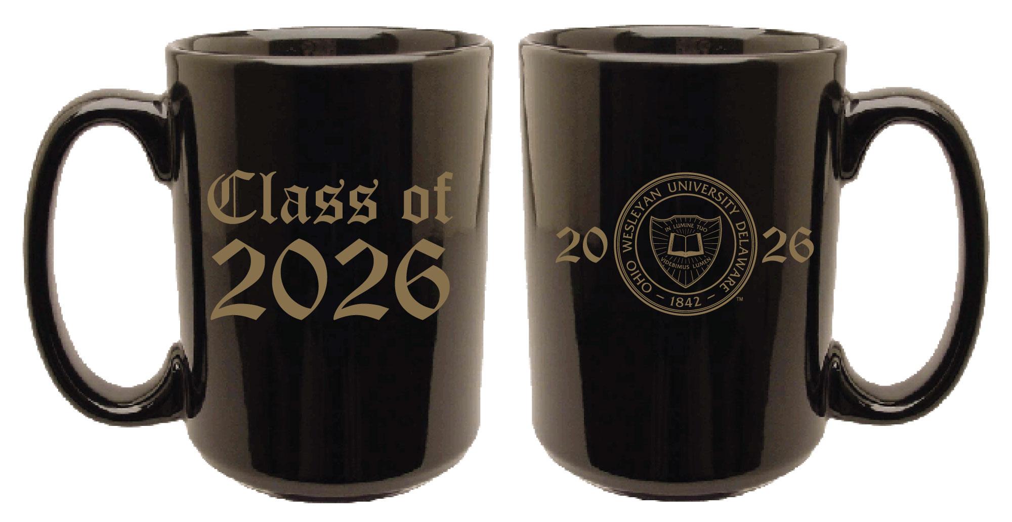 Product image 1 of 3 for Owu Mug 15 oz Class Of 2026 Black/Gold