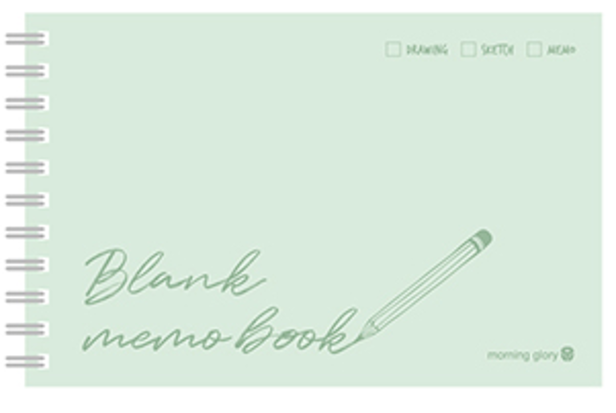 image of: Blank Memo Book Draw Your Mind