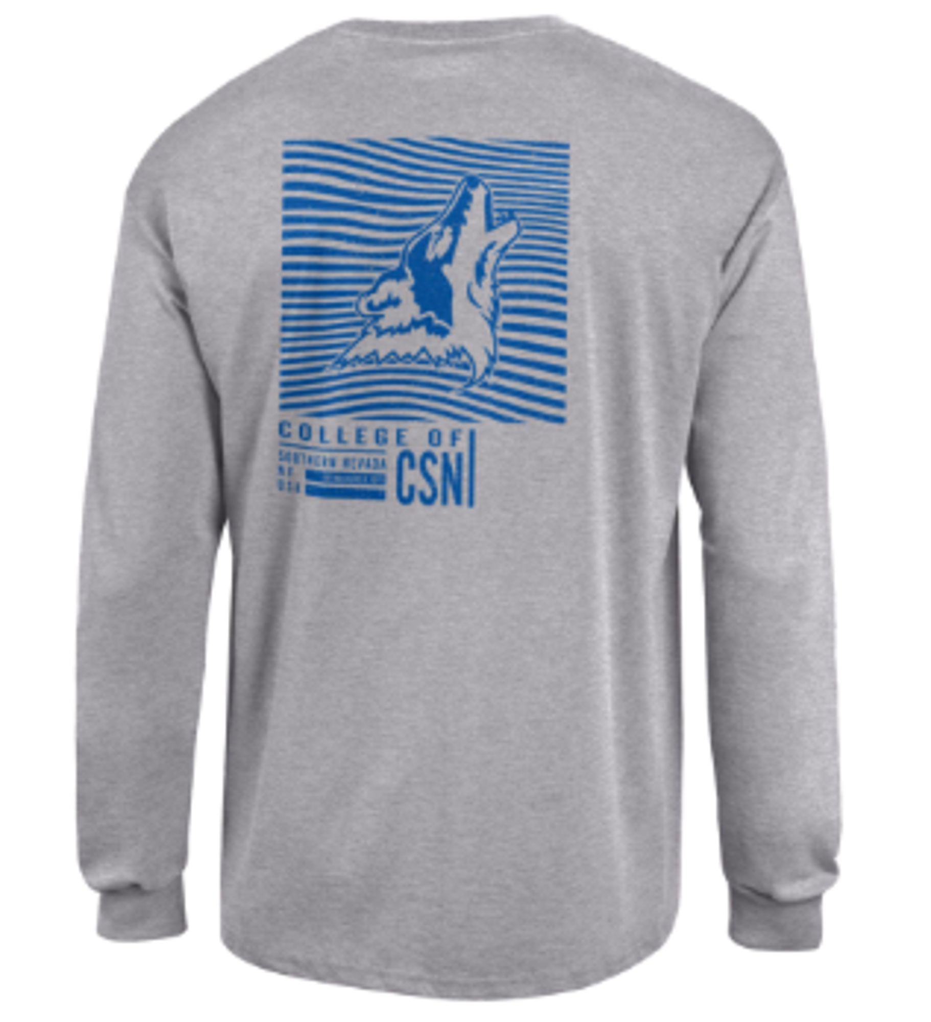 Product image 1 of 2 for CSN LS TEE MASCOT LINES OXFORD GREY