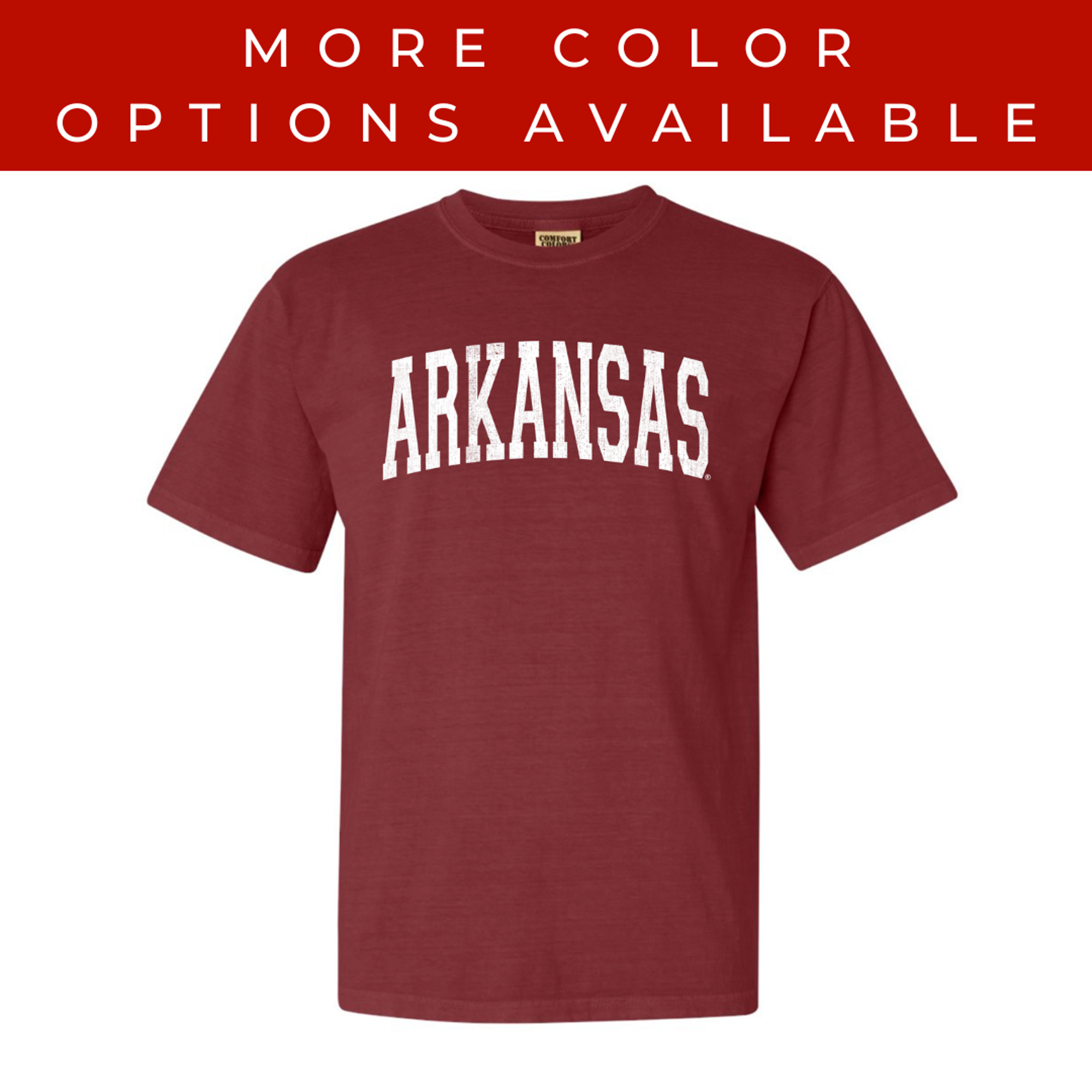 image of: Arkansas Arched Comfort Colors Short Sleeve Tee