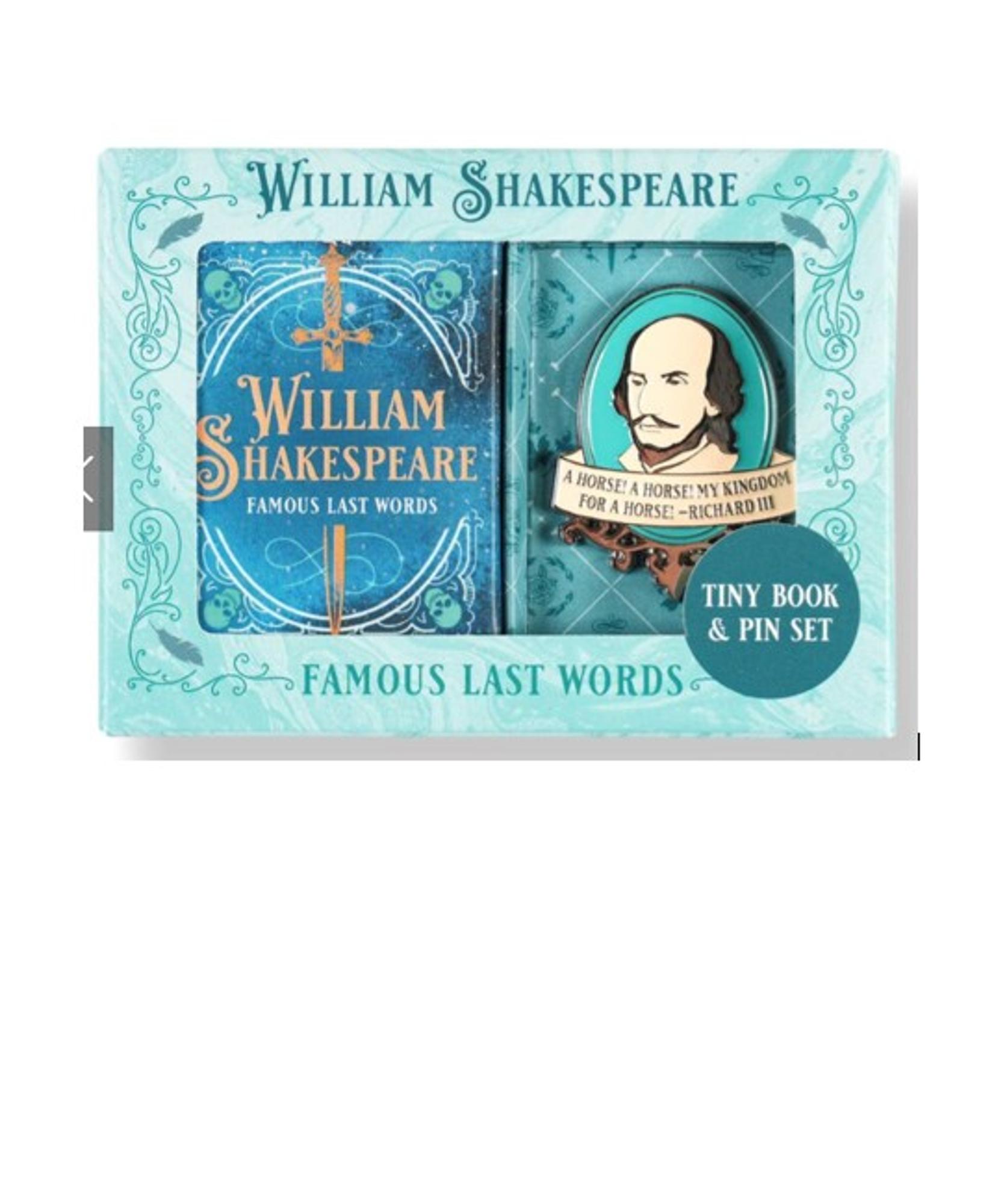 Cover image for William Shakespeare Tiny Book and Pin Set