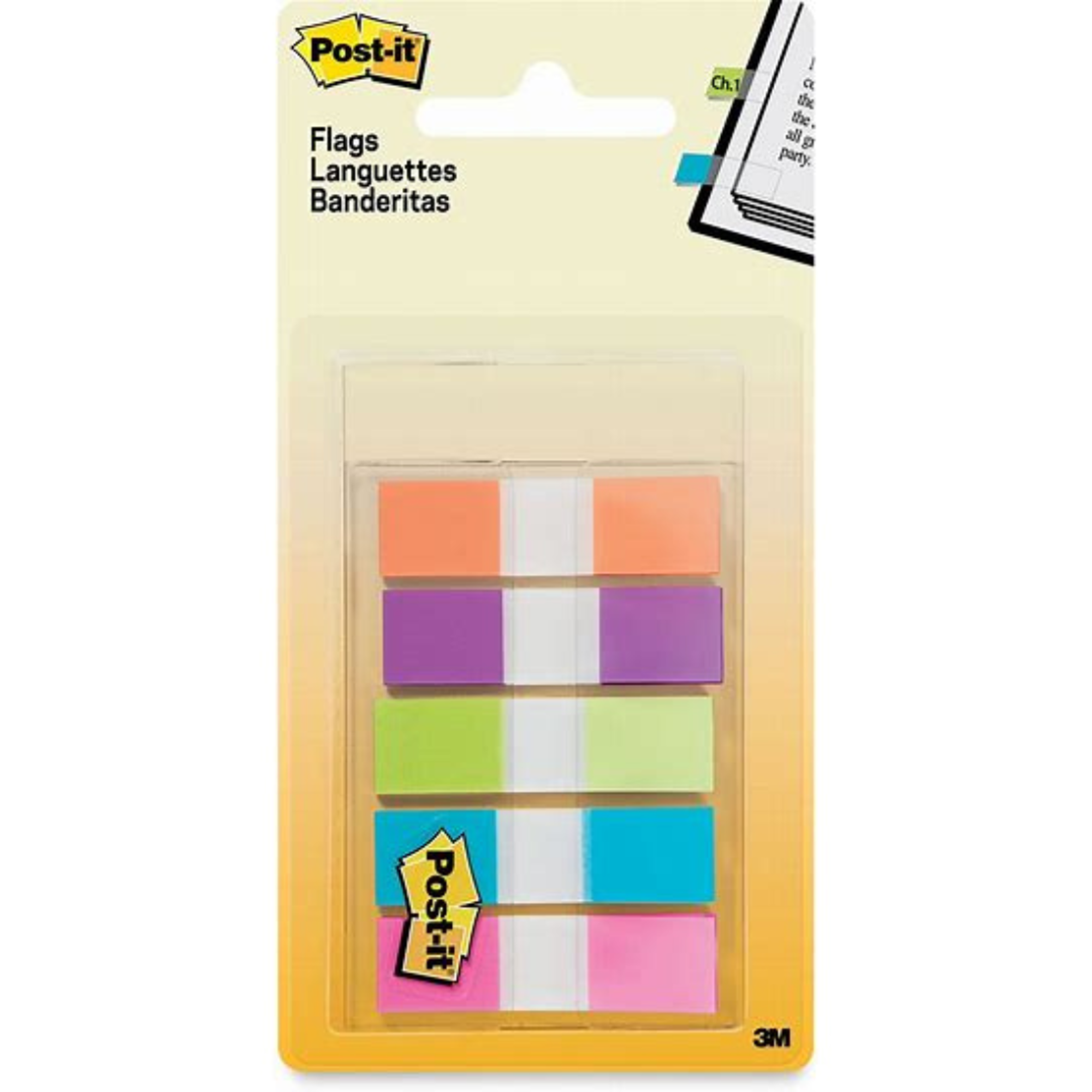 Product image 1 of 1 for Post-It-Flags-Neon 3M