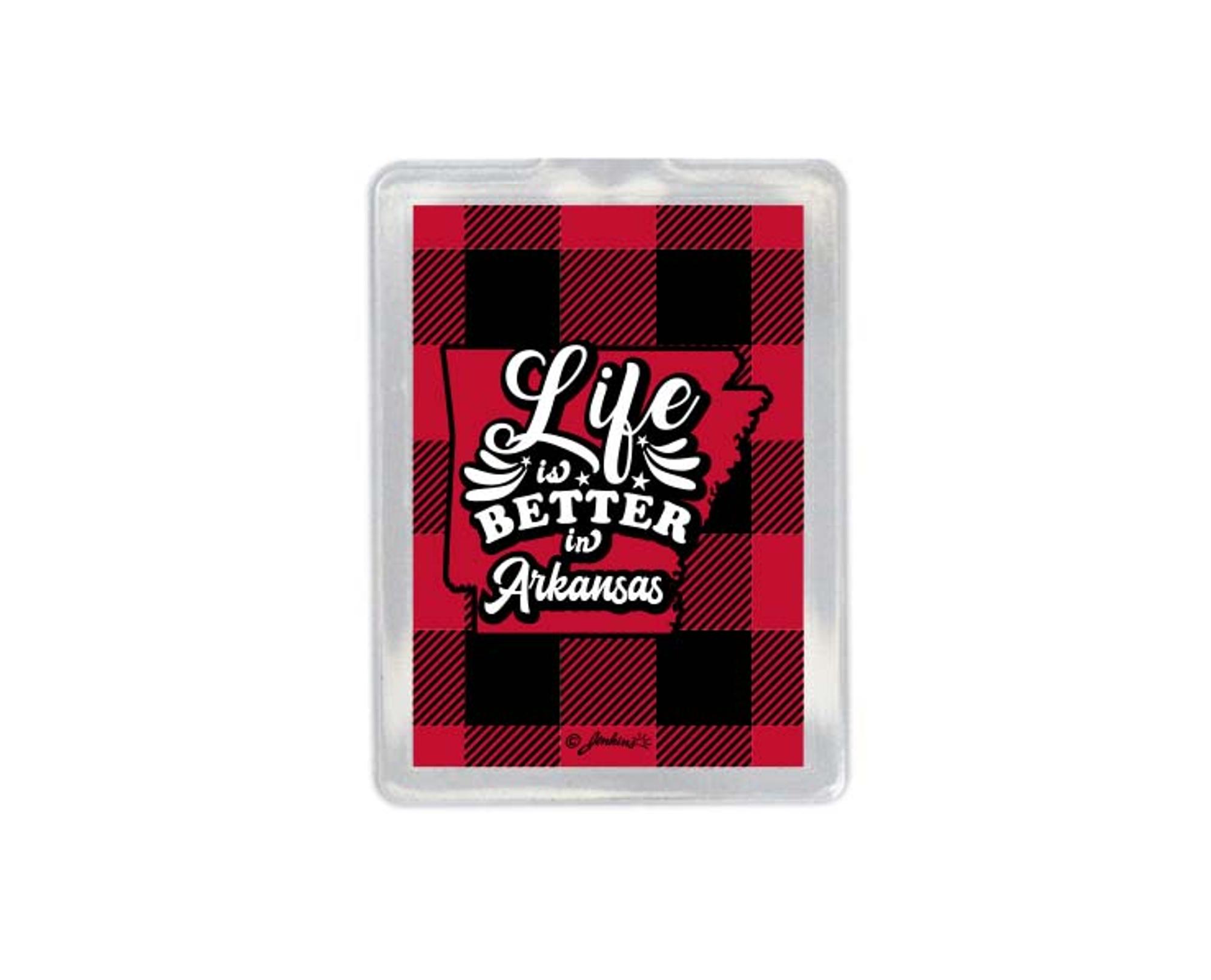 Product image 1 of 1 for Arkansas Razorback Magnet Acrylic Plaid