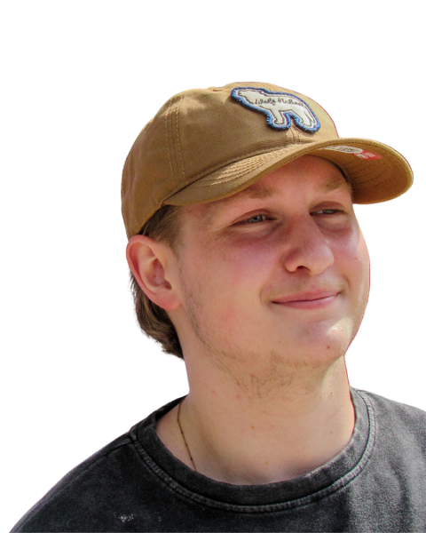 WOLF SILHOUETTE HANDYMAN HAT; $34.99