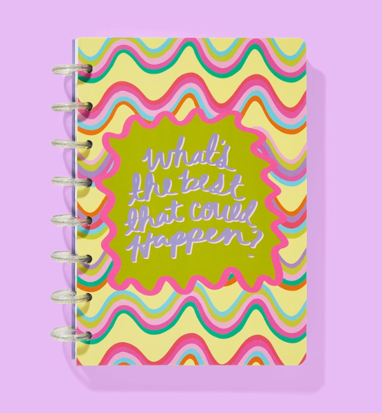 Taylor Elliott Designs Disc Bound Notebook, "...Best That Could Happen", 200 Pages; $19.98