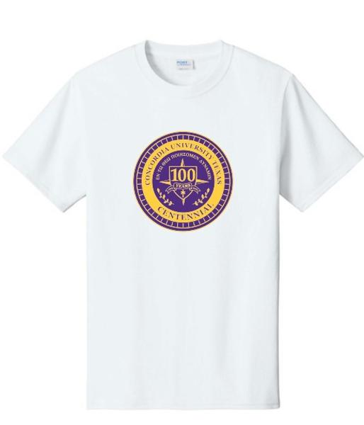 Concordia University Texas Centennial Short Sleeve Tee, White; $14.98