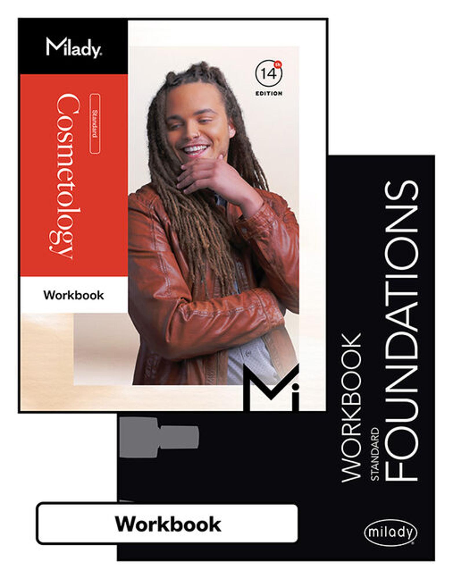 Cover image for Bundle: Workbook for Milady Standard Cosmetology, 14th + Workbook for Milady Standard Foundations