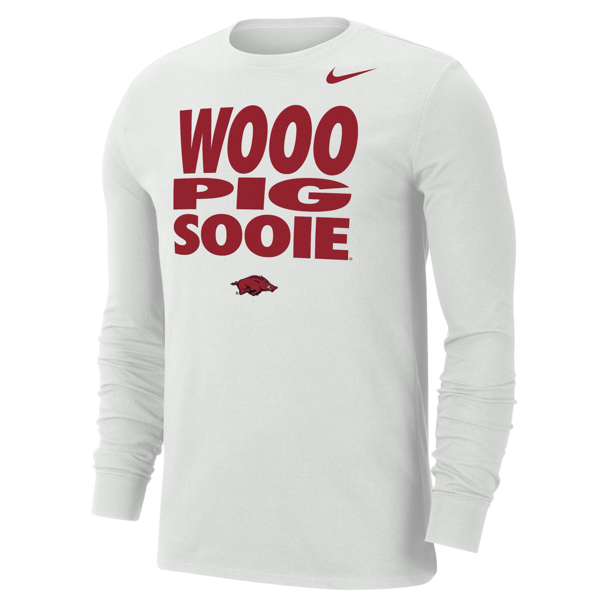 Product image 1 of 1 for Arkansas Razorbacks Nike Dri-Fit 'Wooo Pig Sooie' Cotton LS Tee