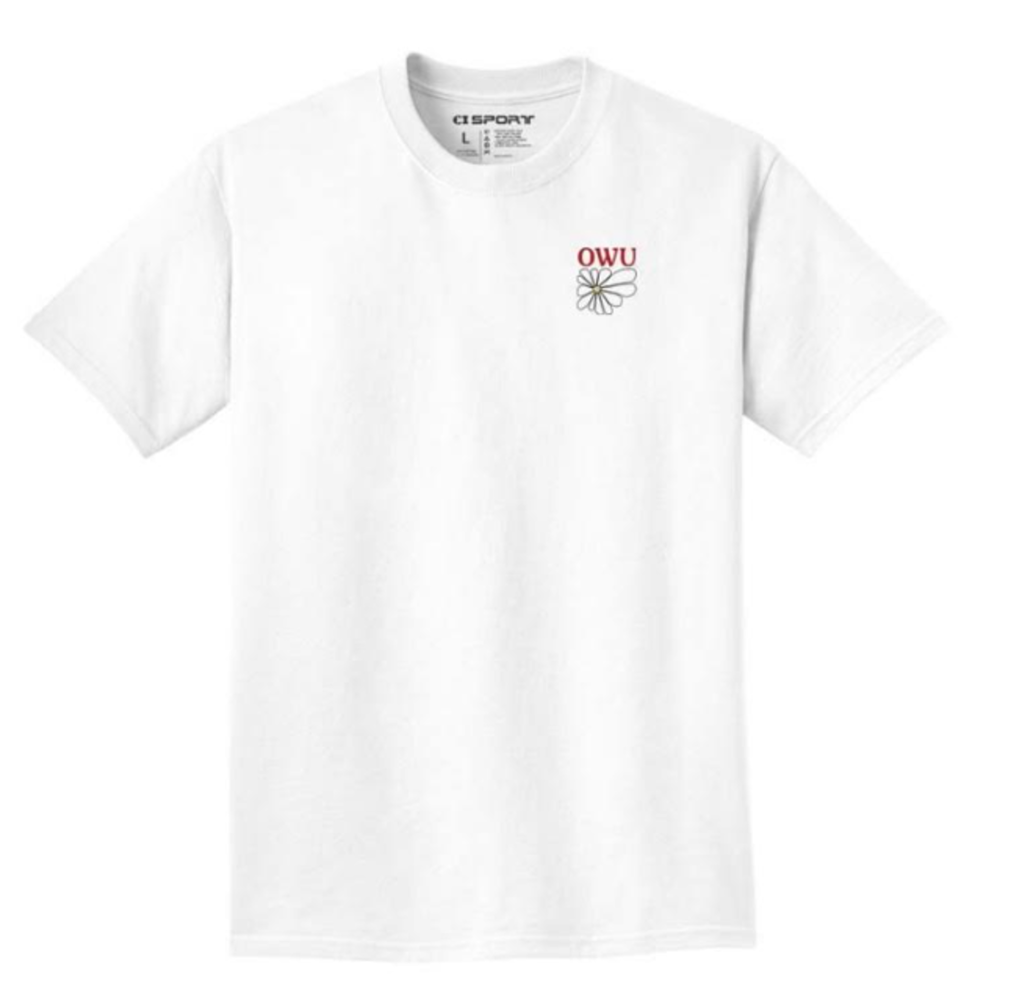 Product image 2 of 2 for OWU Short Sleeve Radiate Flower Tee White