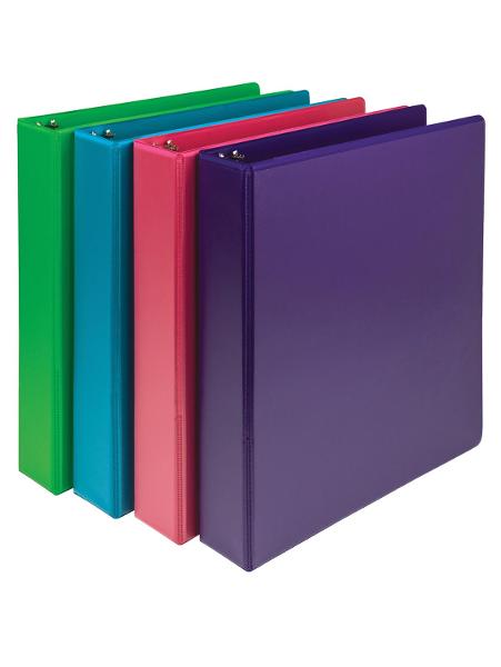 Samsill Durable D-Ring 1.5in Binder, Assorted Fashion Colors; $12.98