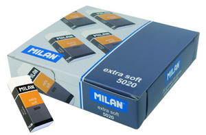 image of: Milan Extra Soft White Plastic Eraser
