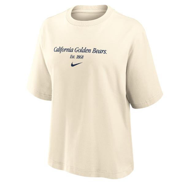 Women's Nike Sideline Boxy Tee California Golden Bears Logo; $45.00
