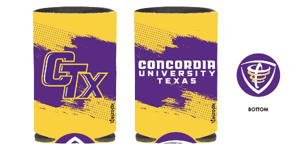 Koozie Can Cooler Purple and Gold Swipe; $4.99