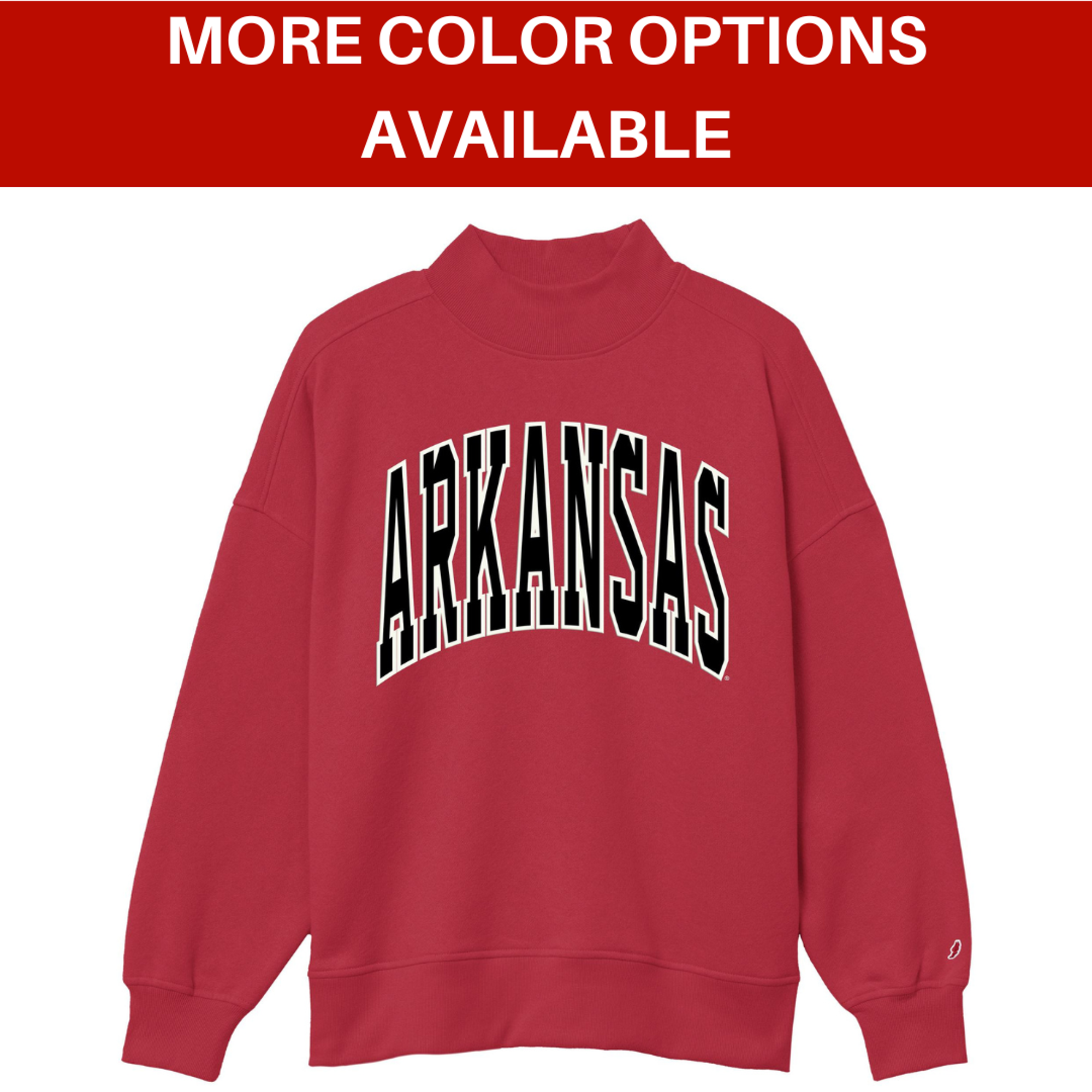 Product image 1 of 3 for Arkansas Razorbacks Diana Mock Neck