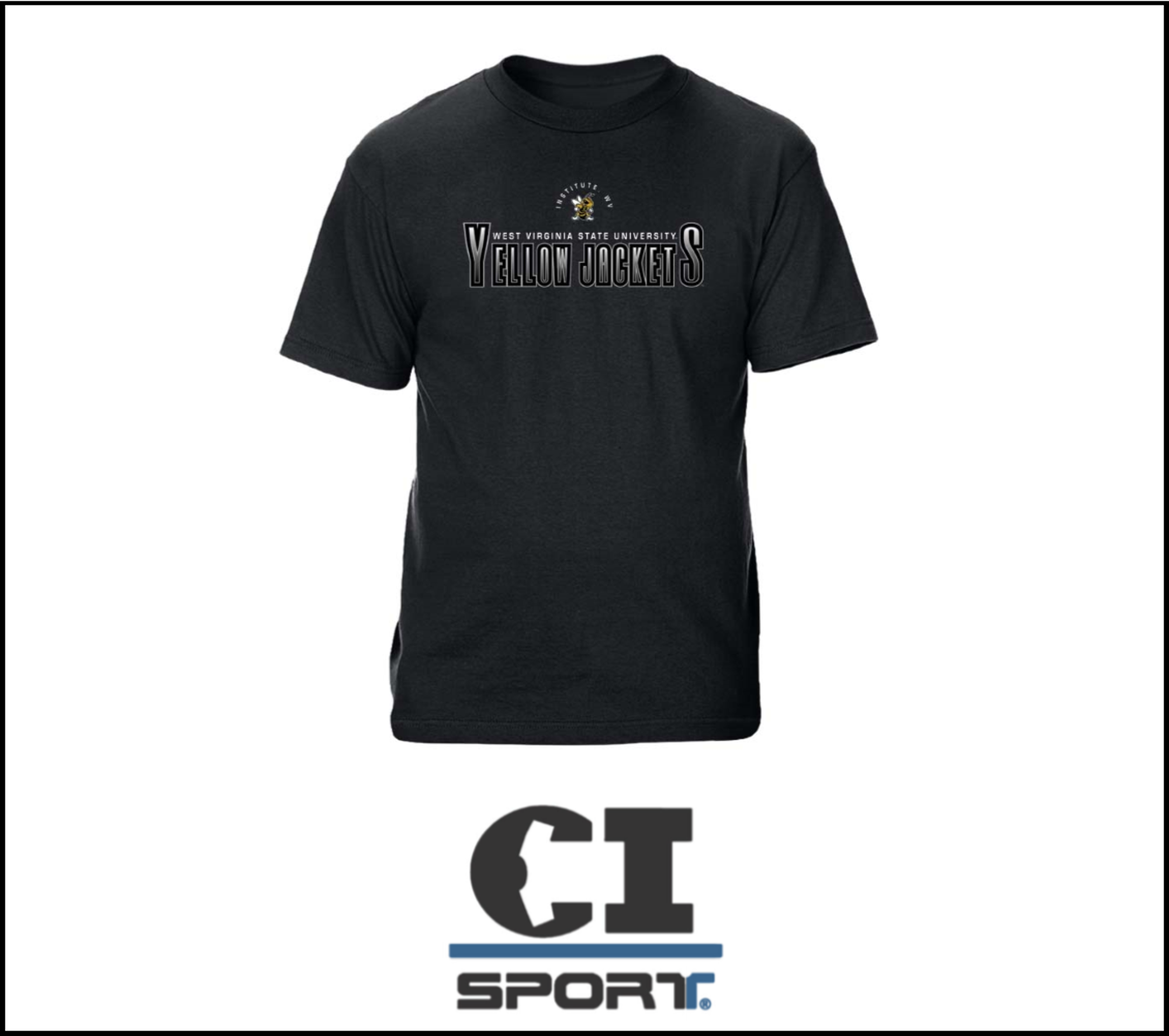 Product image 2 of 2 for Tee - CI Sport Black "Yellow Jackets" Crew '25