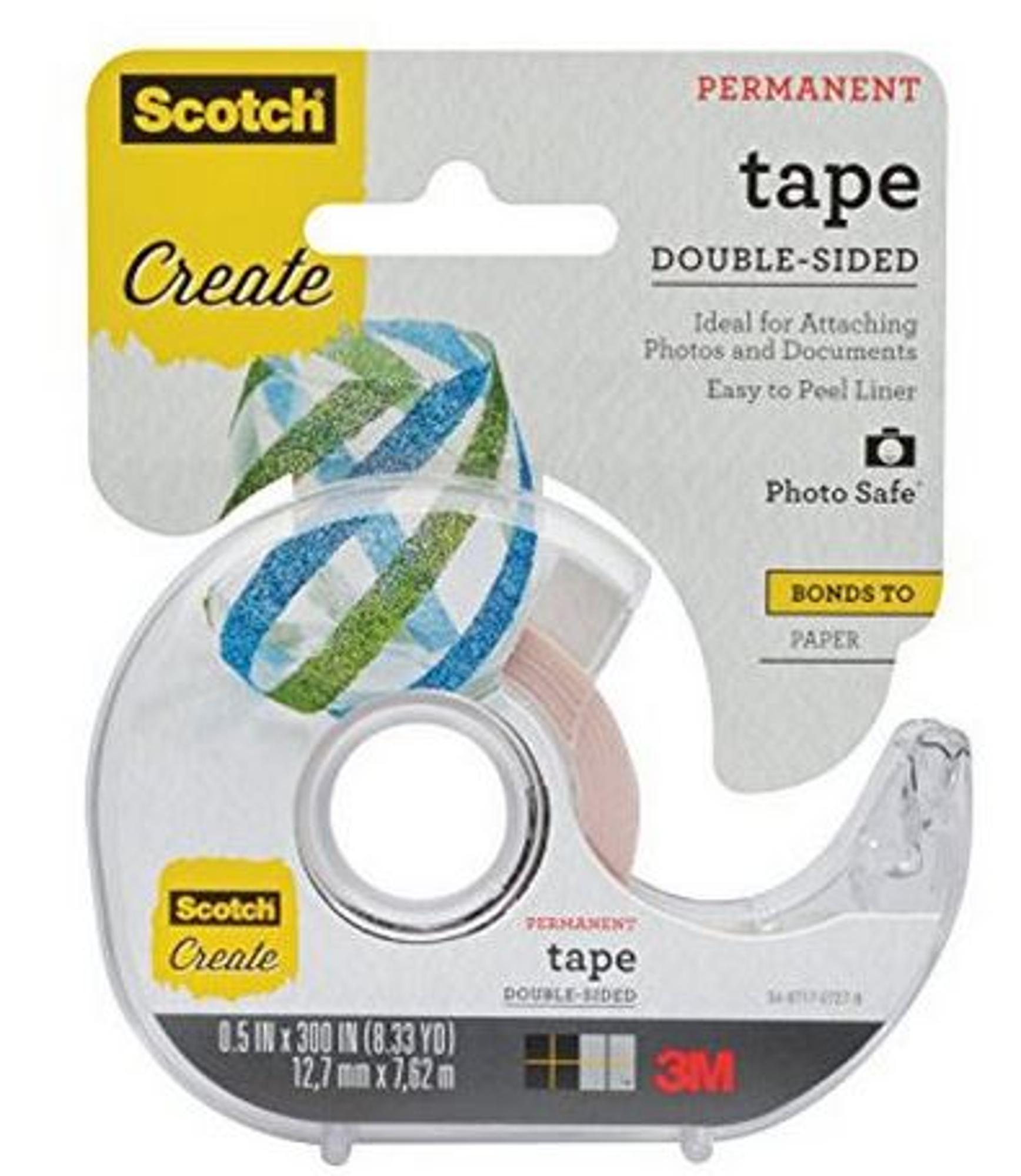 image of: Scotch Double-Sided Tape Permanent .5 x 300 in