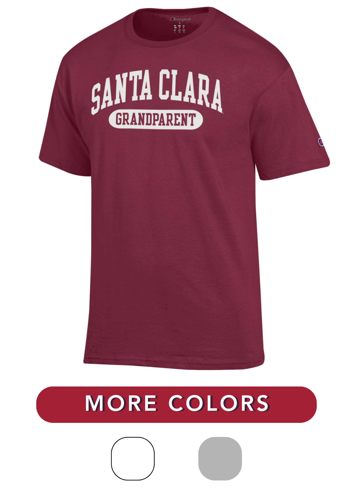 image of: Santa Clara University Champion Grandparent Short Sleeve Tee