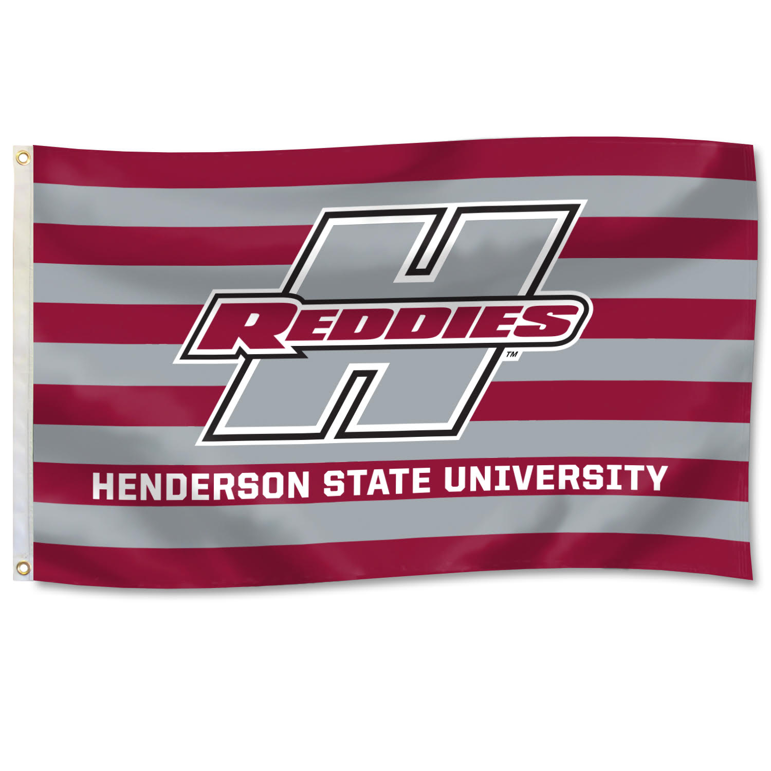 image of: Henderson State University Reddies Striped 3' x 5' Flag