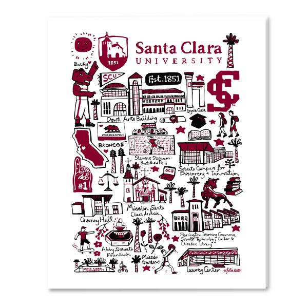 Santa Clara Broncos Julia Gash 2 Pocket Folder; $7.98
