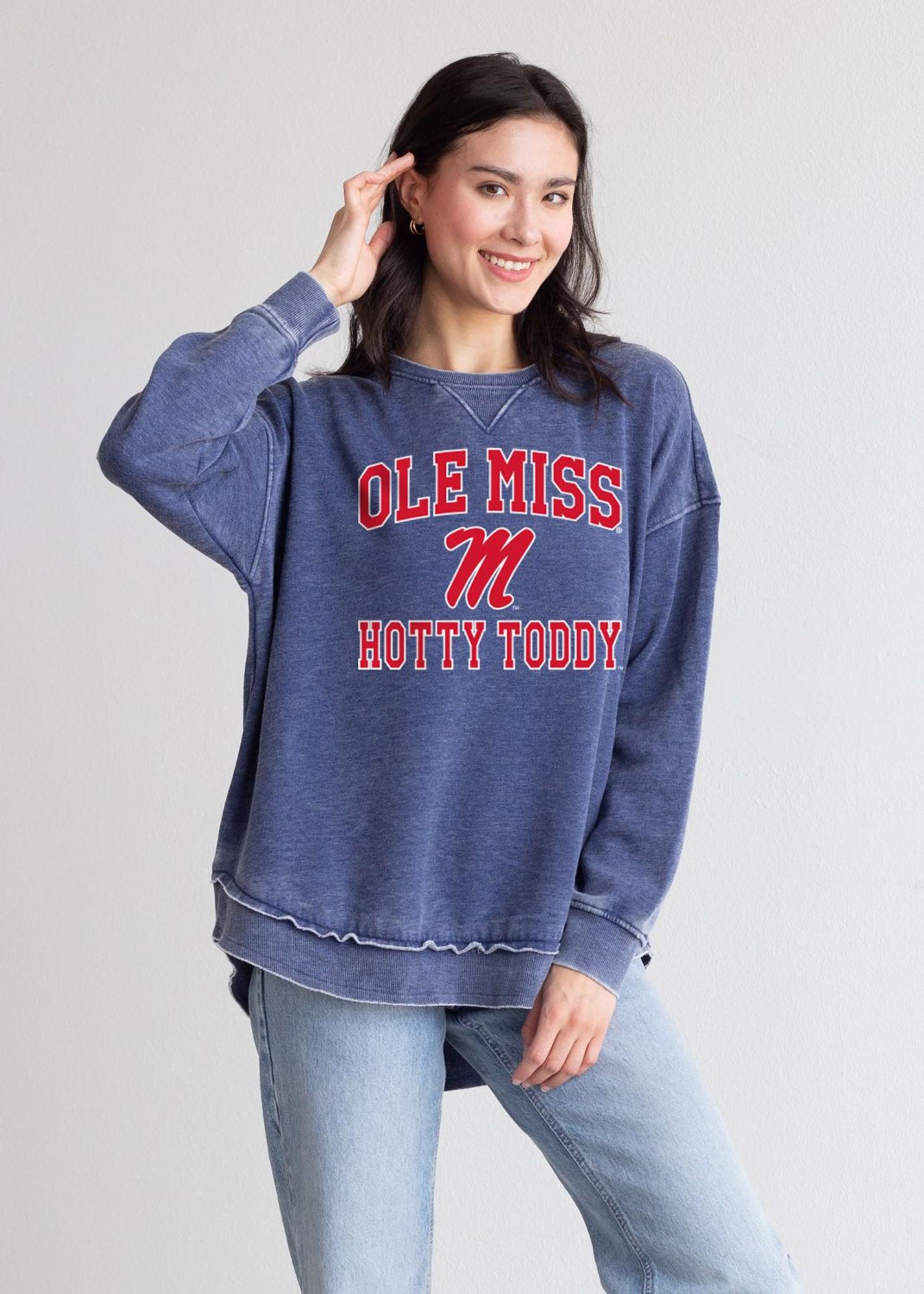image of: Ole Miss Throwback Campus Pullover Navy