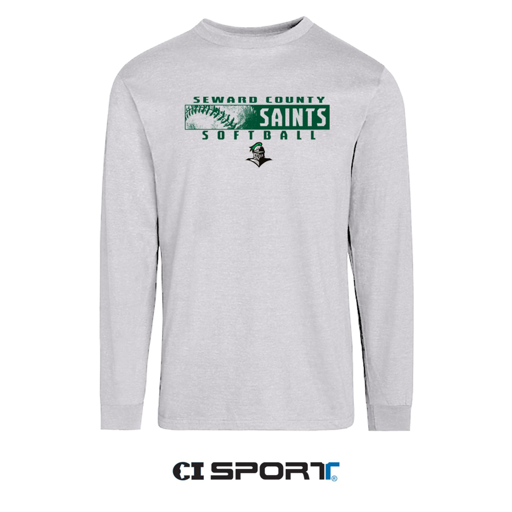 image of: CI SPORT SEWARD SAINTS PIRO SOFTBALL LONG SLEEVE TEE