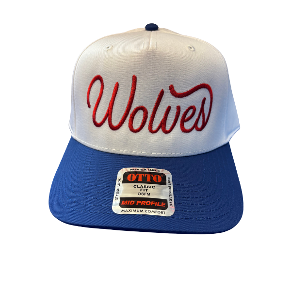 SCRIPT FRONT CANVAS TRUCKER HAT EMBROIDERED; $32.00