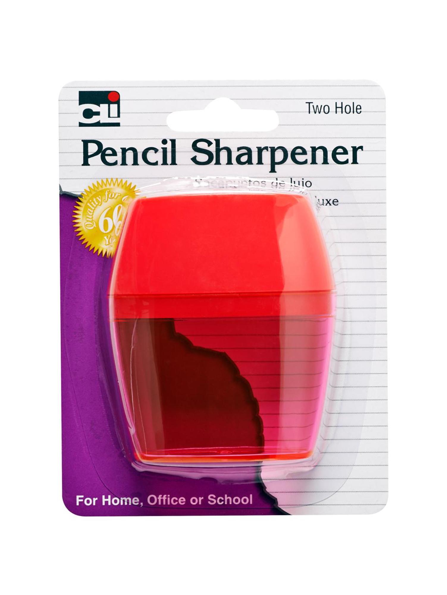 Product image 1 of 1 for Charles Leonard Two Hole Pencil Sharpener, Assorted Colors
