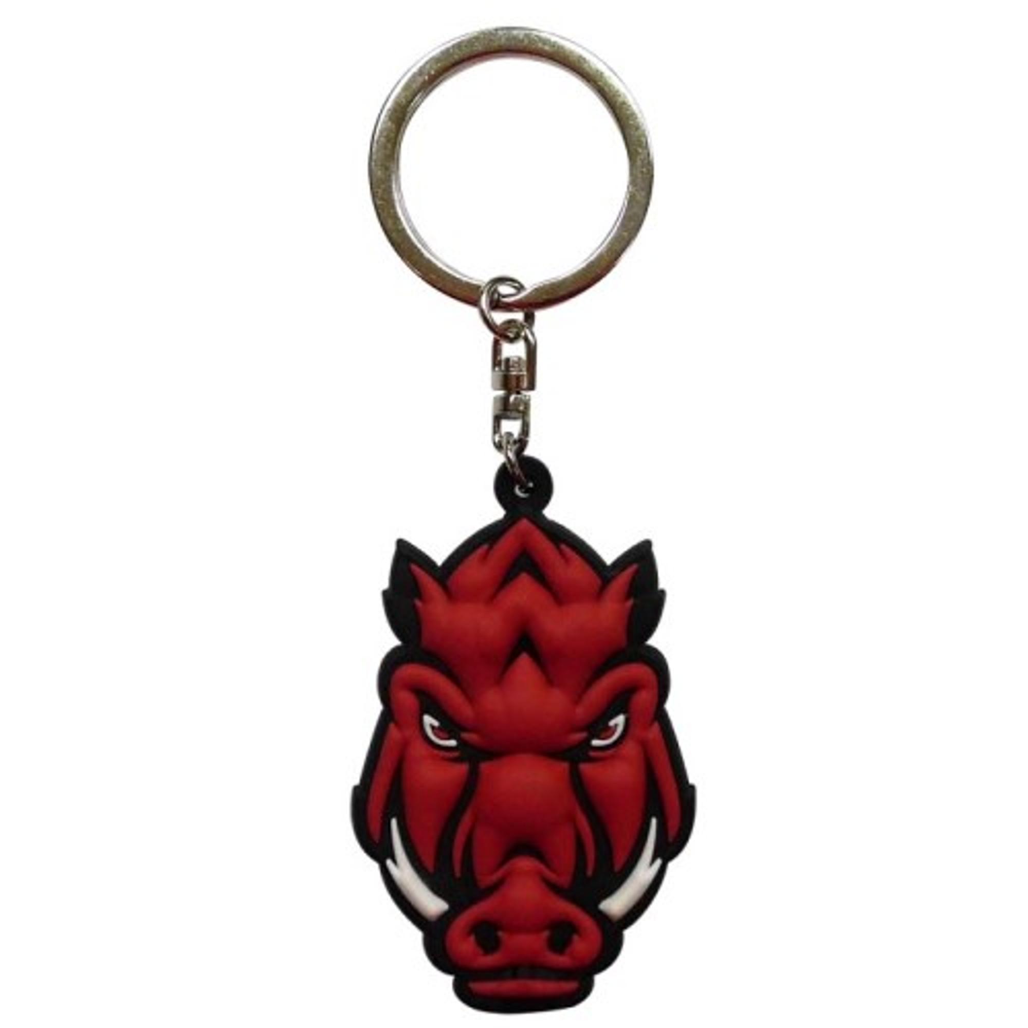 image of: Arkansas Razorbacks Keychain PVC Logo