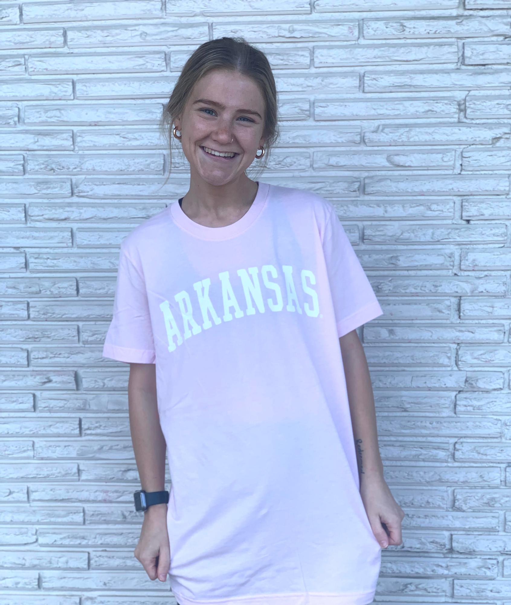 image of: Arkansas Arched Short Sleeve Tee