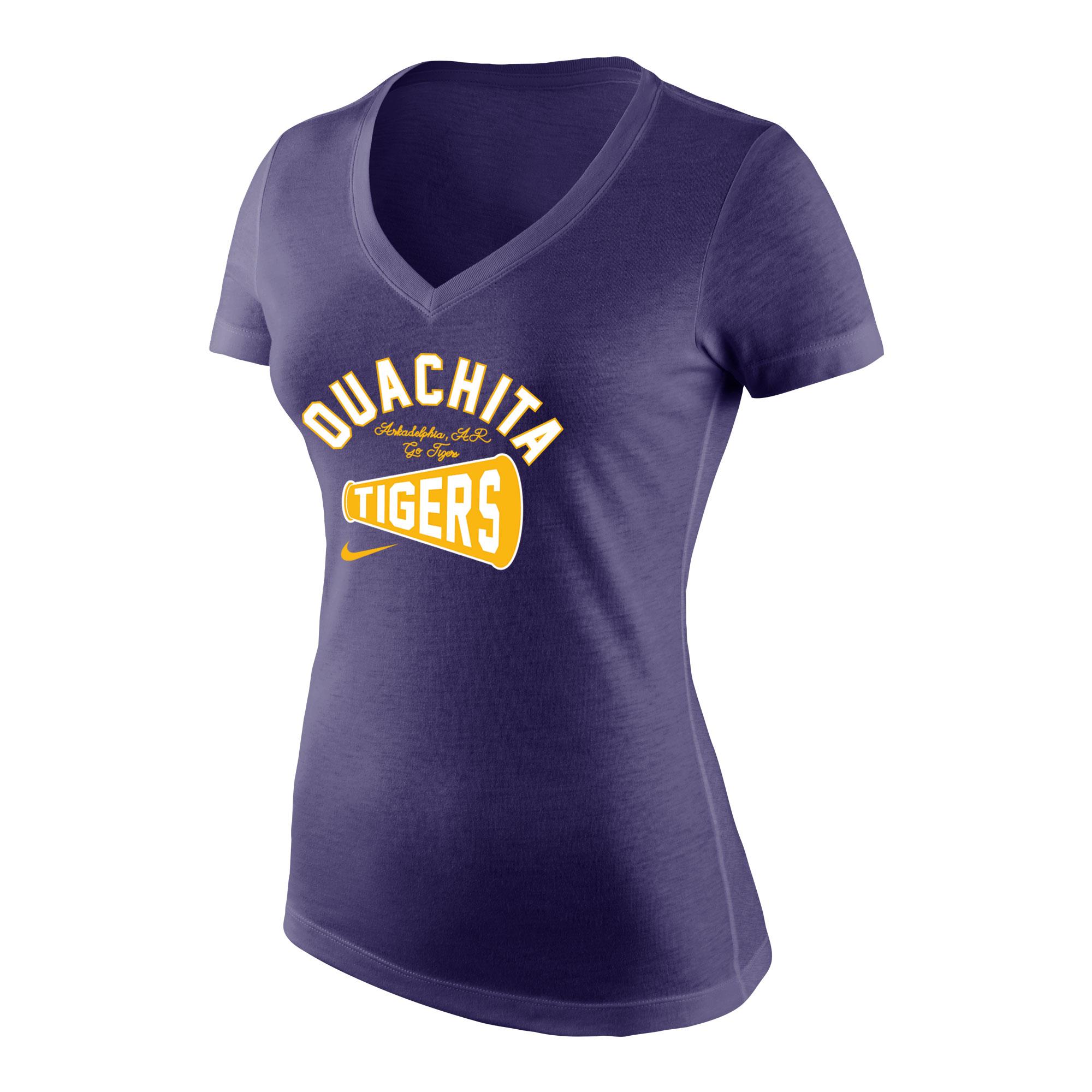 image of: Ouachita Tigers Tri-Blend Mid V Tee