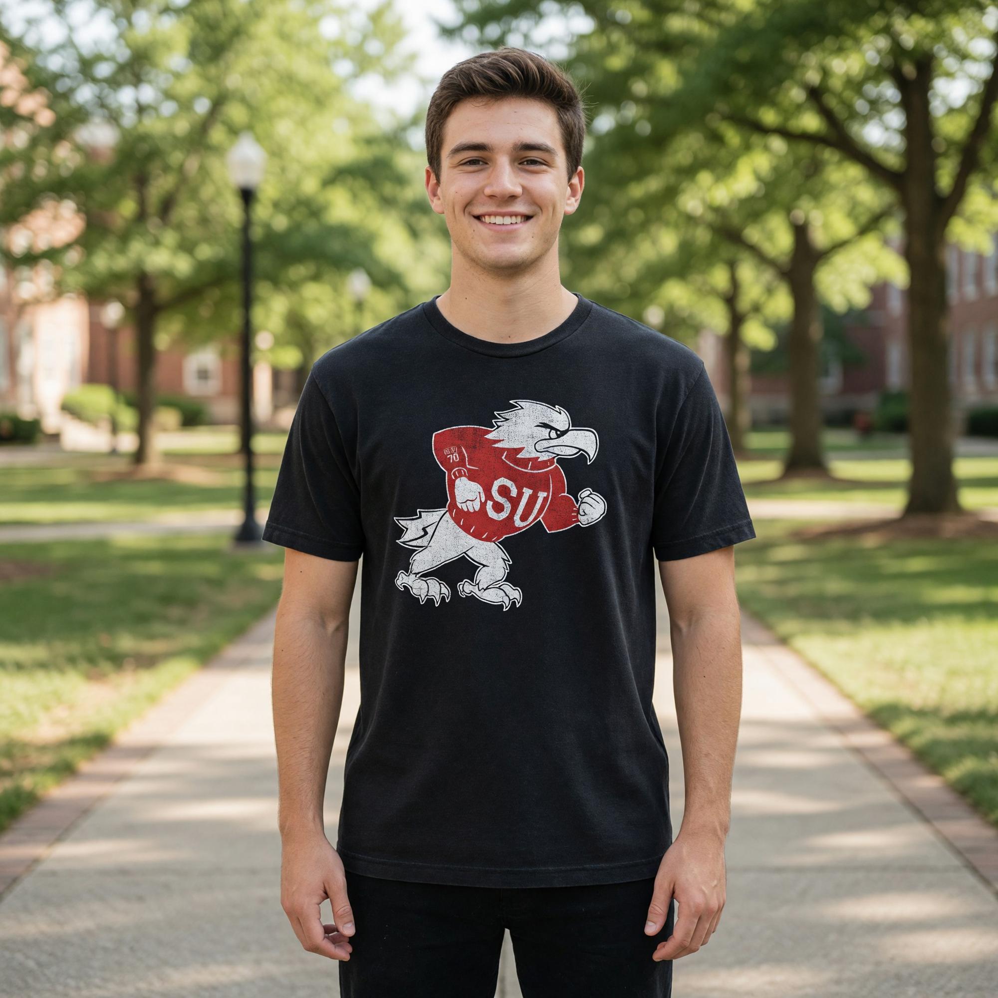 Product image 1 of 3 for COLOSSEUM TEE S/S BLACK FIGHTING BIRD