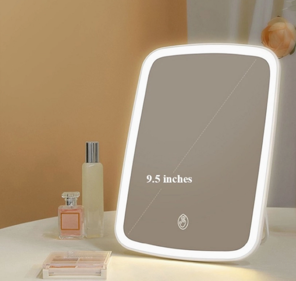 USB RECHARGEABLE LED VANITY MIRROR; $18.75