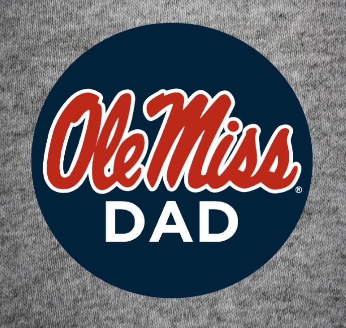 Product image 1 of 1 for Ole Miss Dad Button 2.25in