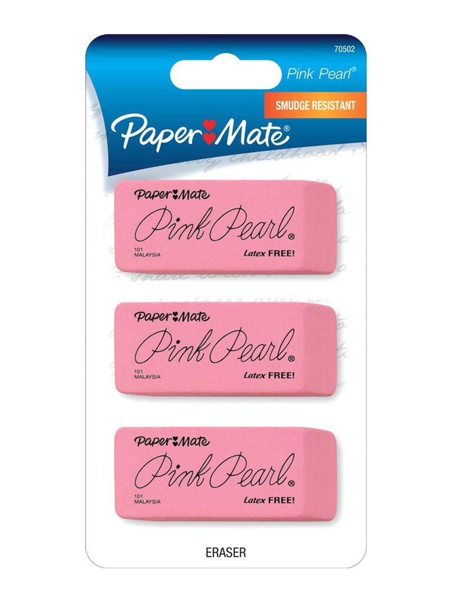 Product image 1 of 1 for Paper Mate Pink Pearl Eraser, Large, 3 Pack