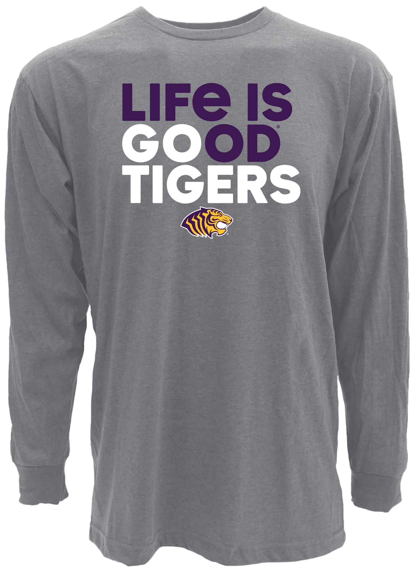 image of: Life is Good Go Tigers Long Sleeve Tee