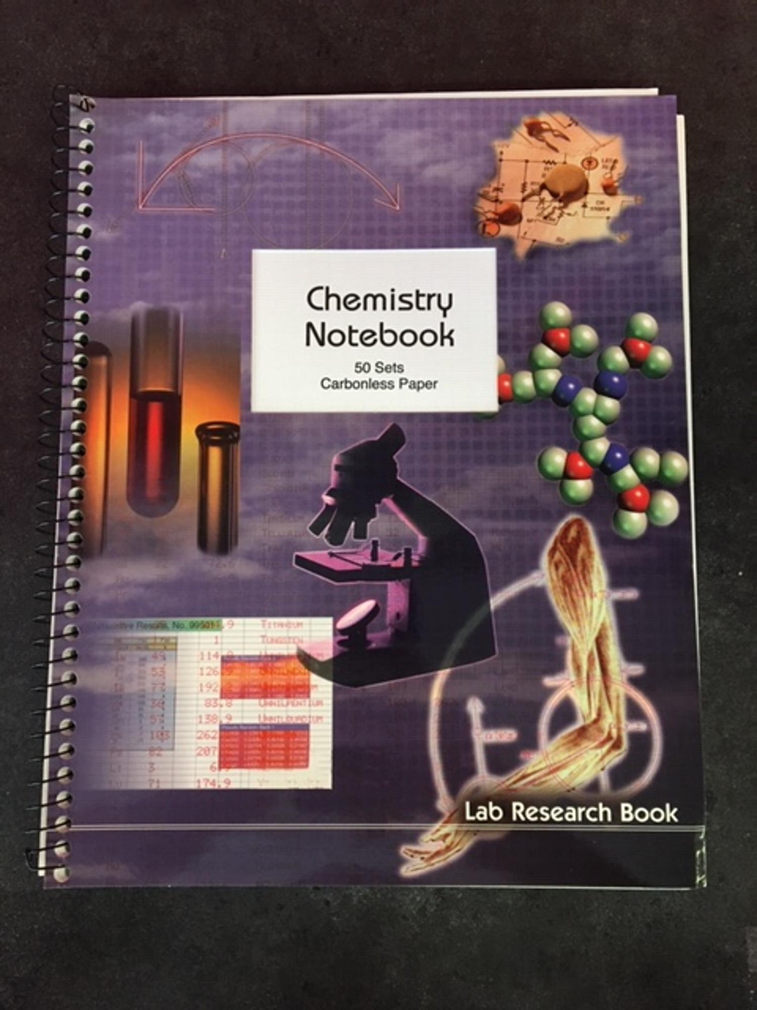 image of: Chemistry Lab Research Notebook- Carbonless