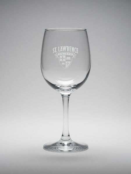 Etched St. Lawrence Wine Glass; $24.95