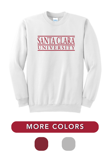 Santa Clara University Classic Bar Crew Sweatshirt; $29.98