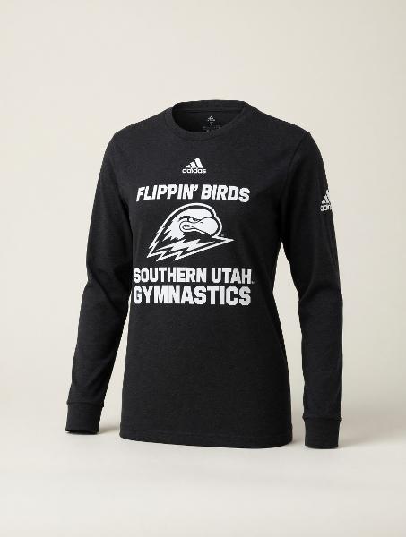 Adidas SUU Flippin' Birds Gymnastics Long Sleeve Tee; $35.99