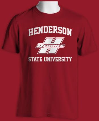 image of: Henderson State University Reddies Logo Basic Short Sleeve T-Shirt