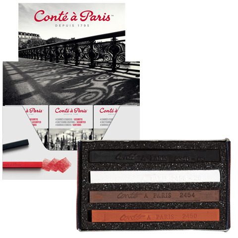 image of: Conte Crayons Matchbox Drawing Set/4