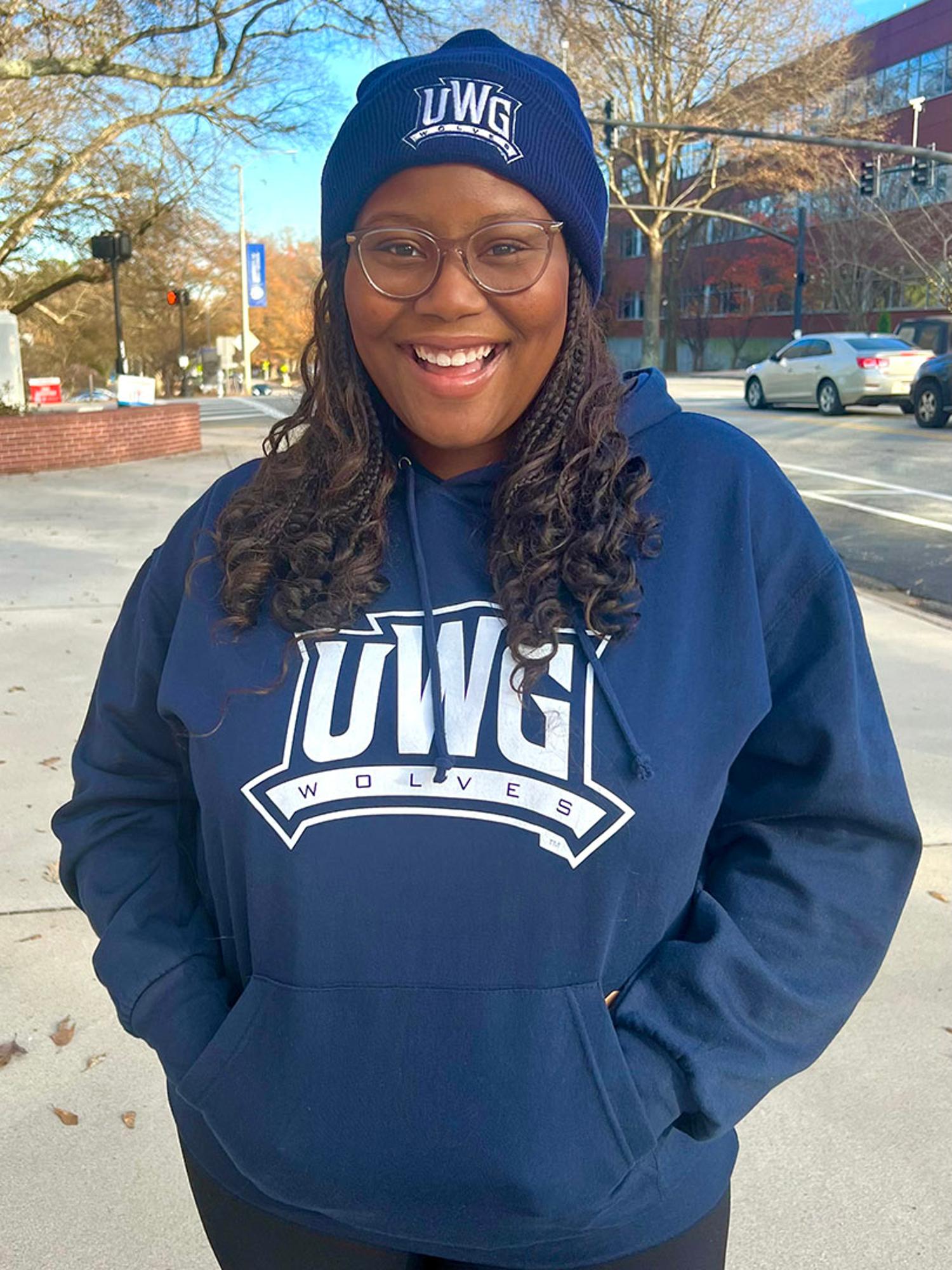 image of: UWG ATHLETICS LOGO HOODIE